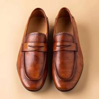 Zapatos de cuero para hombres de negocios de moda, zapatos casuales de alta calidad para que los hombres usen en 2025 - details 0