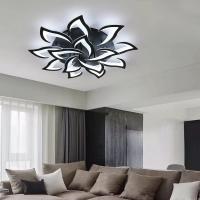 Plafón LED de Techo Negro 84W Con 14 Cabezales GOECO, Acrílico, 3000-6500K Ajustable Con Control Remoto, 100*100*12 CM - details 4