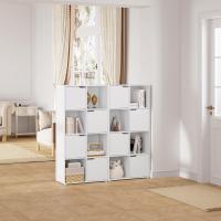 Estantería Blanca de 8 Cubos Armarios de Almacenamiento con Puertas Ideal para Estudio, Dormitorio, Sala de Estar Tamaño 60x30x120 cm - details 1