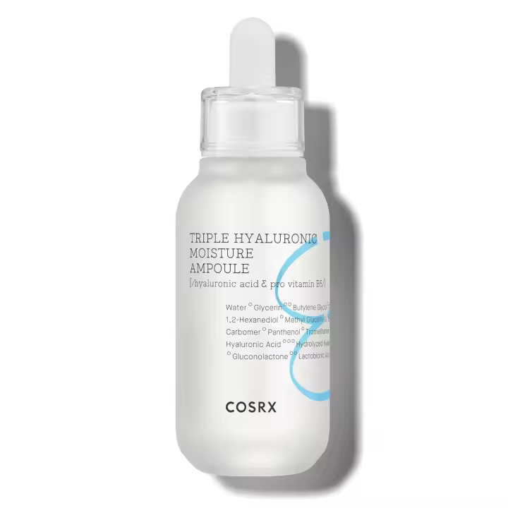 Ampolla hidratante hialurónica triple COSRX Hydrium, 40 ml / 1,35 fl.oz |   Suero viscoso de ácido hialurónico |   Cuidado de la piel coreano, sin pruebas con animales, sin parabenos - 1