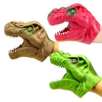 Juguete de Vinilo Suave para niños, títere de dinosaurio TPR, cabeza de Animal, marionetas de mano, juguetes para niños, regalo - details 12