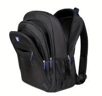 Moqueta Aleatoria con Cremallera, Mochila de Gran Capacidad para Senderismo al Aire Libre y Acampada para Hombres, Compatible con Portátil de 17 Pulgadas, Mochila Escolar Duradera con Múltiples Compartimentos, Diseño Multicapa, Protección Lumbar - details 6
