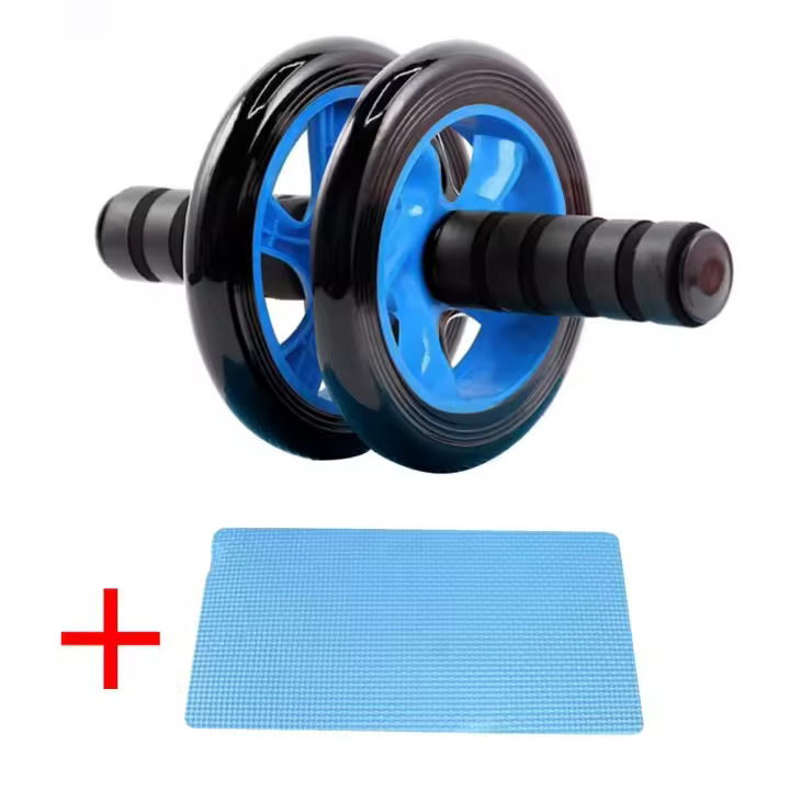 Rueda de Rodillo Abdominal Sin Ruido con Alfombra para Rodilla Equipo de Gimnasio para Entrenador de Músculo Ejercicio Patrón de Neumático C2N0 - 1