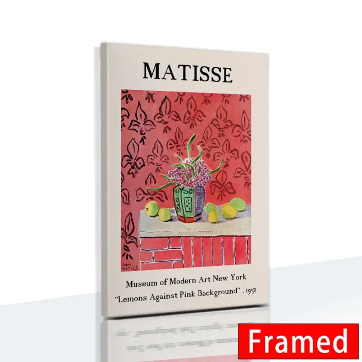 Pintura Retro de Matisse en Lienzo sin Marco Decoración de Pared con Paisaje Abstracto para Sala de Estar Marca DHROOM - 1