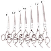 Tijeras de Peluquería Barber 5 a 8 pulgadas de Acero Inoxidable de Japón Ideal para Pelar y Asear - details 0
