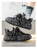 Hombres 2025 primavera y verano nueva malla de moda transpirable deportes ligeros suela suave papá popular versátil zapatos casuales. - details 22