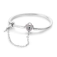 Pulsera de Plata Esterlina 925 Encanto de Mariposa Estrellas Luna Cadena de Seguridad - details 70
