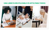 Cuaderno Inteligente Reutilizable, Tamaño A5, Hojas borrables y adaptadas para escaneo a medio, Incluye Boli y - details 4