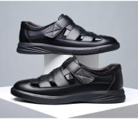 Nuevas Sandalias de Verano 2025 para Hombres Zapatos de Cuero Transpirable con la Suave Piel de Fondo Ideal para Negocios y Conducción - details 7