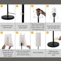 Lámpara de Pie Moderna con Control Remoto Luz Cálida para Dormitorio, Sala de Estar, Oficina - details 6