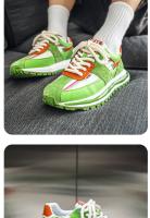 2025 nueva malla de verano zapatos para correr transpirables plataforma aumentando tendencia zapatos de los hombres zapatos de papá zapatos casuales. - details 6