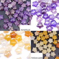 Piedra de cristal Natural en forma de estrella, 21 piezas, cuentas sueltas, piedras preciosas hechas a mano, accesorios para hacer joyas, 10mm - details 3
