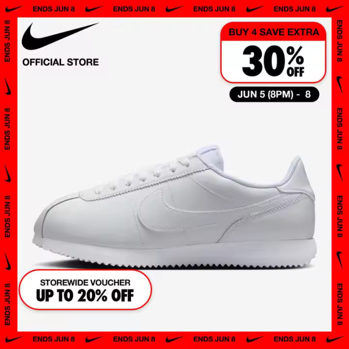 Zapatos de trabajo de cuero Cortez para mujer Leten - Blancos - 1