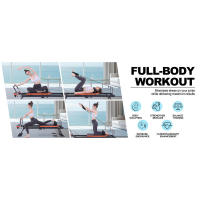 Reformer,Dpiolrcag Pilates plegable y equipo para uso doméstico, entrenamiento en gimnasio, adecuado para usuarios avanzados y principiantes, hasta 250 - details 1