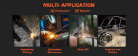 Soldador Compacto HITBOX ARC200D MINI 2 en 1 con Pantalla Digital LCD Inversor Soldadura Eletrodo ARC/LIFT TIG Máquina Hot Start Herramienta de Bricolaje para el Hogar - details 3