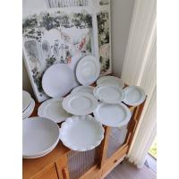 Blanco Retro ins postre plato Underglaze Color cerámica plato vegetal hogar restaurante Pasta plato Premium - details 2
