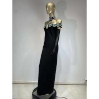 Verano vendaje 2025 mujeres celebridad Sexy Dias cristal negro Maxi vestido ceñido largo elegante vestido de fiesta de noche - details 4