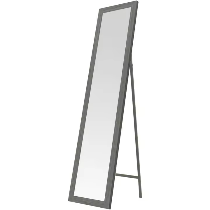 Espejo de pie Blanco decapé de Madera de 37x157 cm - 1