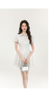 Elegante Vestido de Encaje Blanco de Diseño Francés de Alta Gama Mangas de Burbuja de Princesa - details 0