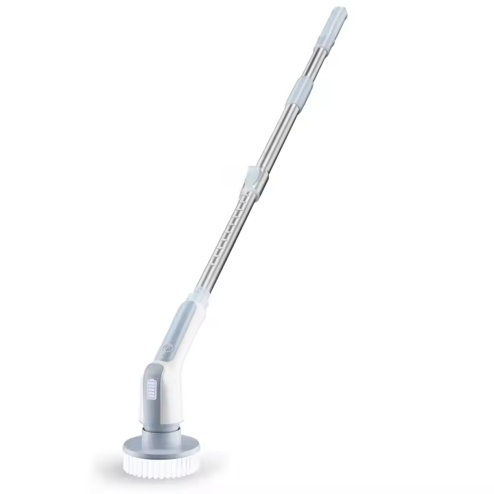 Cepillo de Limpieza Eléctrico Cepillo de Frotar el Ducha con 2 Velocidades y Mango Largo - 1