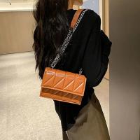 Bolso de hombro de diseñador a la moda para mujer, bolsos con asa de cuero PU, bolsos cruzados con correa de cadena para mujer - details 12