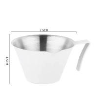 Taza de extracción de Espresso de 100ML, acero inoxidable 304 con escala, gruesa, exquisita taza de café de onza, accesorios para el hogar, cocina y cafetería - details 17