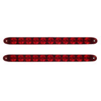 Barra de luz de remolque roja, luces de remolque cerradas impermeables para camioneta utilitaria, 11 LED - details 3
