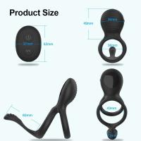 Leten-Anillo vibrador inalámbrico, anillos vibradores retardantes de eyaculación, Juguetes sexuales con Control remoto para hombres y parejas - details 8