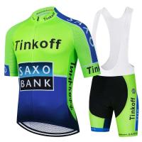 Conjunto de maillot Tinkoff Saxo Bank, traje de ciclismo de verano transpirable, triatlón de ciclismo de montaña - details 6