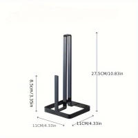 Soporte para papel de cocina en rollo Vertical, dispensador de pañuelos de pie antideslizante, Base ponderada, soporte para servilletas a prueba de herrumbre para el hogar - details 0