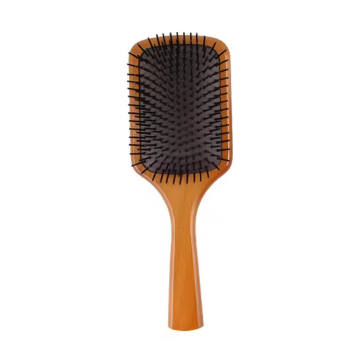 Peine de nailon con bolsa de aire, cepillo portátil, peine de madera, pelo de viaje - 1