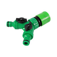 Divisor de agua en forma de Y para riego de jardín, válvula de agua de 2 vías con rosca hembra de 1/2 "Y 3/4", interruptor controlador de agua - details 4