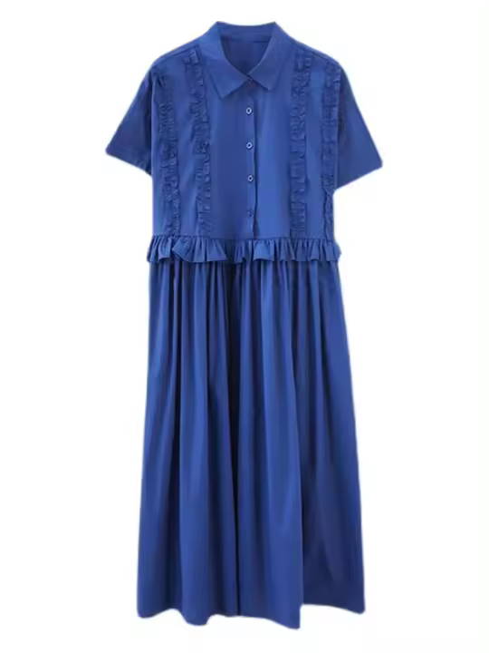 Primavera/Verano nueva ropa de mujer camiseta al por menor suelta manga corta Casual Retro moda larga - 1