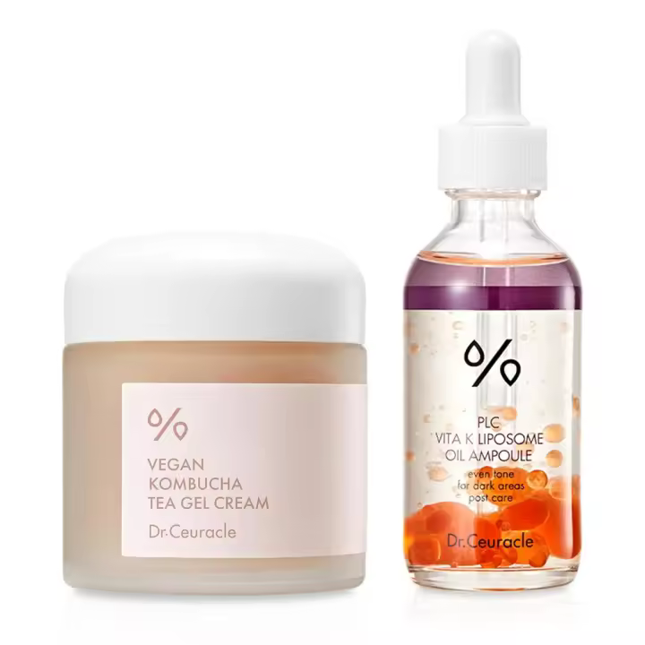 Dr.Ceuráculo |   Crema de gel de té de kombucha vegana + ampolla de aceite de liposoma PLC Vita K - 1
