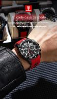 POEDAGAR Multifunción nuevo hombre reloj de silicona con reloj de cuarzo - details 4