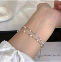 Pulsera de plata Shi Family con imitación de cielo estrellado, perla, diseño versátil, joyería en capas - details 1