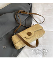Bolso de hombro de color contrastante para axila, personalizado, sencillo, con textura informal, novedad de 2024 - details 3