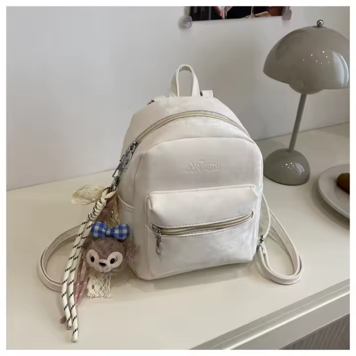 Retro, mochila escolar, nicho, portátil, diseño, moda, estudiante, Europa y América, viajes, mochila - 1