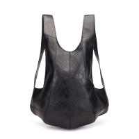Mochila De Cuero PU con cera de aceite minimalista informal, mochila antirrobo, Mochila De Cuero Crazy Horse - details 0