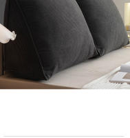 Almohada de cuña pequeña para cabecera, almohada de lectura para sentarse en la cama, respaldo para adultos, cojín triangular, cojín para sofá cama - details 7