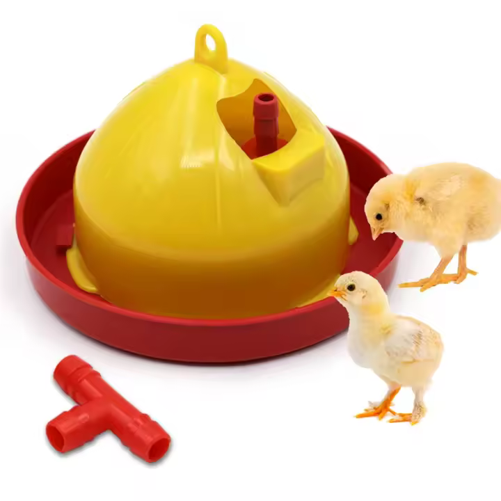 Cuenco de agua para aves de corral, bebedero automático para pollos, bebedero para alimentos, herramientas de cría de pollos, alimentación de cría, suministro de riego, 1 piezas - 1