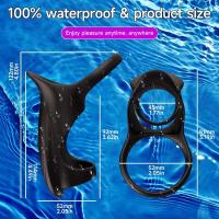 Anillo sexual controlado por aplicación para hombres, 10 fundas vibratorias, vibrador de punto G, parejas, juguetes para adultos, juegos 18+ - details 5