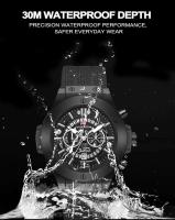 Reloj Deportivo de Cuarzo Automático MAYZHISU Resistente al Agua, Luminoso, Correa de Cuero para Hombres Elegante para Negocios - details 3