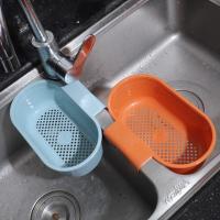 Colador multifunción para fregadero de cocina, escurridor de frutas y verduras, estante de almacenamiento de esponja, cesta de drenaje, utensilios para el hogar antibloqueo - details 10