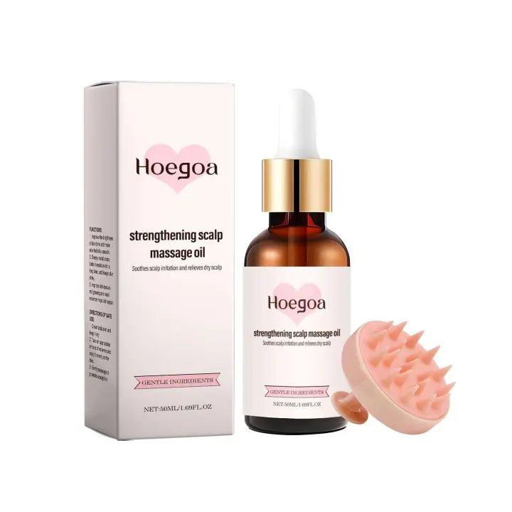 El masaje para el cuidado del cuero cabelludo HOEGOA nutre, calma y ilumina el cuero cabelludo con aceite para el cabello de romero - 1