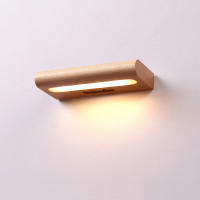 Aplique Solar Recargable Sin Cableado Sin Perforaciones, Luz De Entrada Ambiental Nocturna De Madera Maciza - details 2