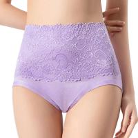 Ropa interior menstrual suave y a prueba de fugas moldeada de alta elasticidad de cintura grande para mujer, ropa interior sexy con control abdominal - details 2