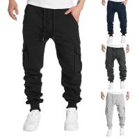 Pantalones de Workout Sueltos para Hombres Pantalones Cargo con Múltiples Bolsillos y Cordón - details 1