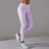 Leggings cruzados para mujer, pantalones de yoga con bolsillo, malla deportiva transpirable para correr y andar en bicicleta, leggings de entrenamiento de cintura alta - details 31