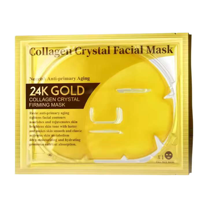 Mascarilla hidratante reafirmante de cristal de colágeno Sadoer24k Gold - 1